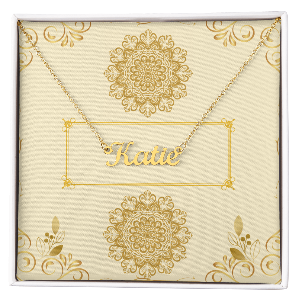 Personalized Perfection: Your Name, Your Style - Custom Name Necklace in Gift Box (with light option )