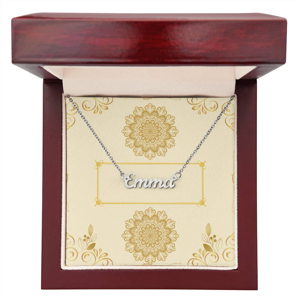 Personalized Perfection: Your Name, Your Style - Custom Name Necklace in Gift Box (with light option )